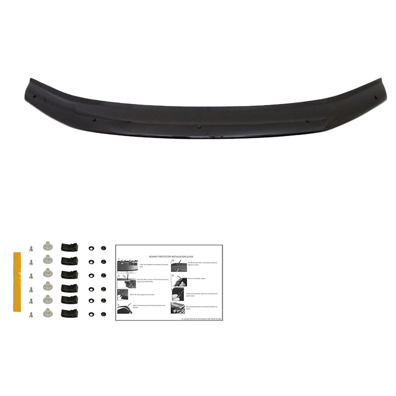 Motorkapbeschermer (steenslagcover)  Dacia Sandero Stepway II (B52) 2012-2020 - Glanzend zwart