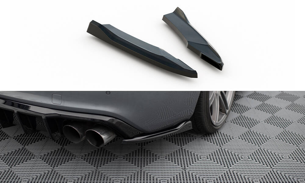 Zijdiffuser Audi A5 S-Line / S5 8T Coupe FL Maxton Glans Zwart