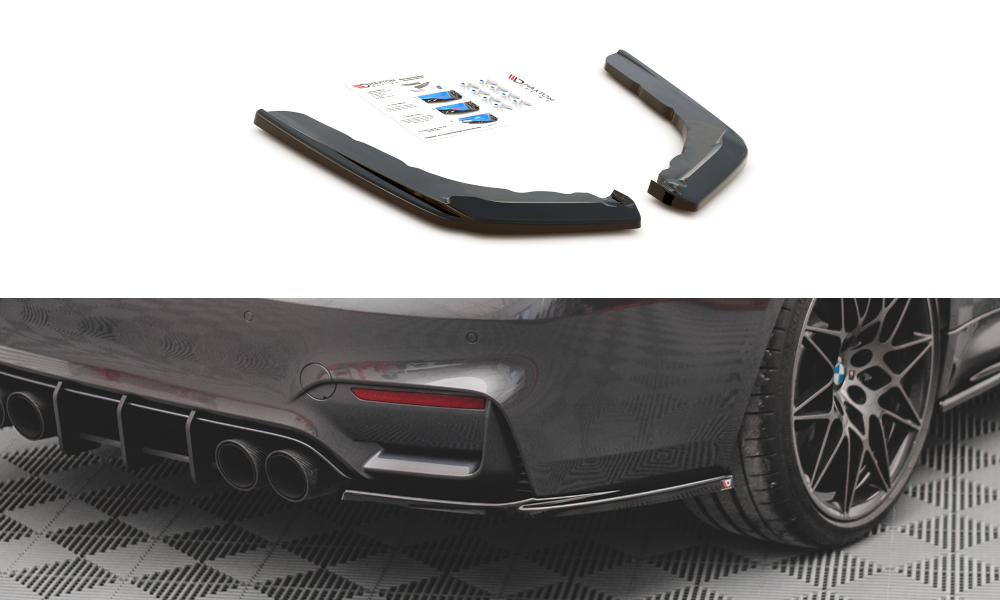 Achter Zij splitters BMW M4 F82 Maxton