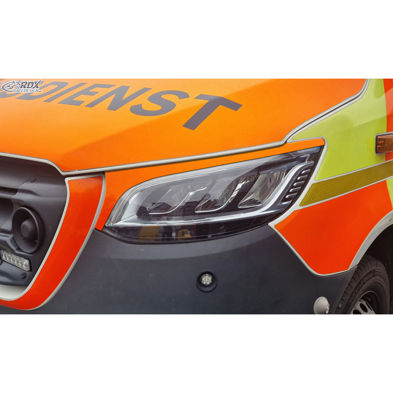 RDX Koplampspoilers  Mercedes Sprinter 2018- (ABS)