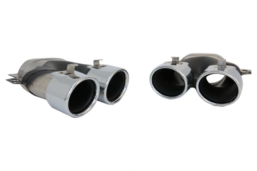 Diffusor Mercedes GLC C253 (2020-..) Coupe Facelift GLC43 incl. Uitlaat Stukken Zilver