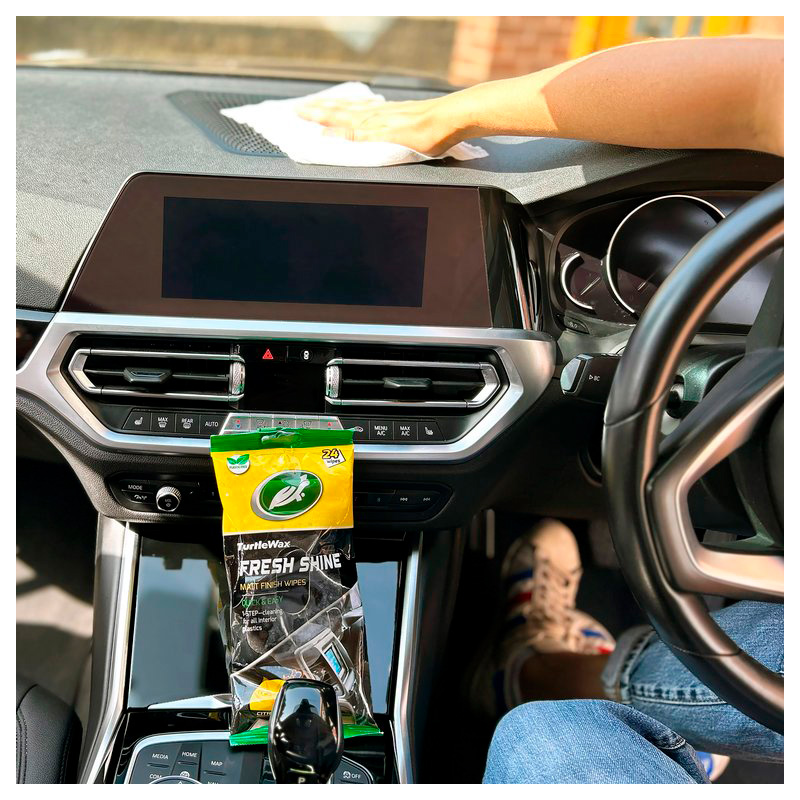Turtle Wax 54096 Fresh Shine Matt Interieurreiniger doekjes 24 stuks