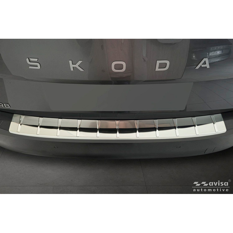 Avisa RVS Achterbumperprotector  Skoda Superb IV Liftback 2024- - Zilver