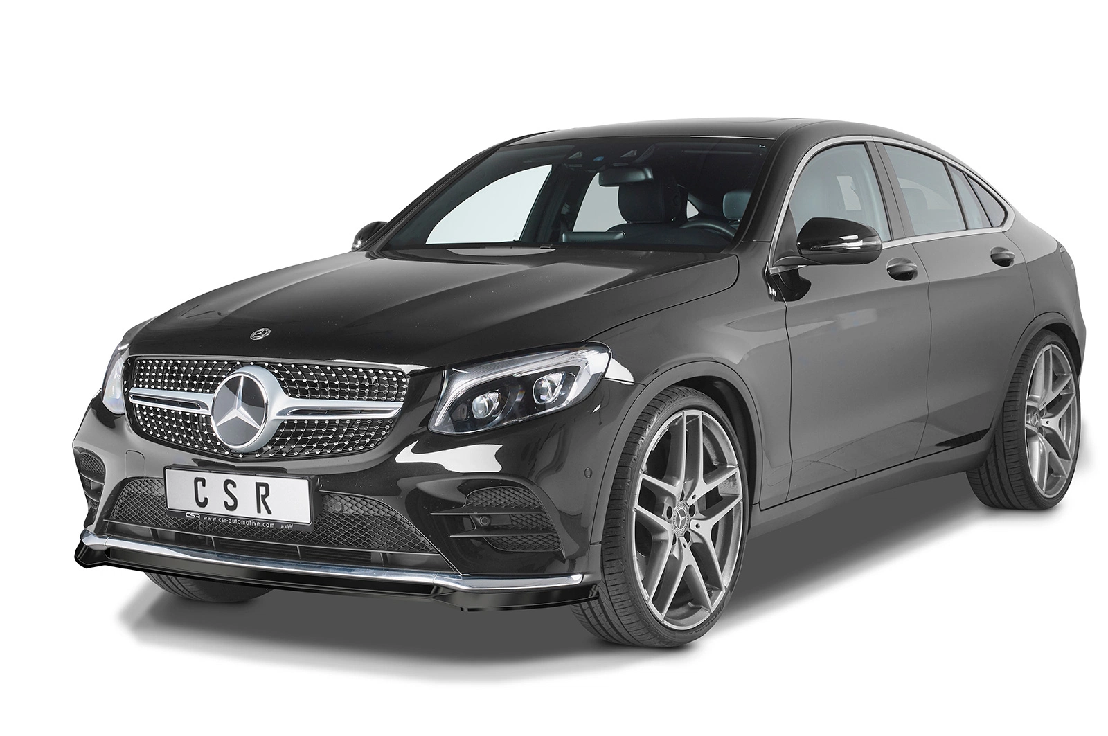 Voorspoiler Mercedes-Benz GLC (X253/C253) AMG-Line Glans Zwart van CSR Automotive (2016-2019)