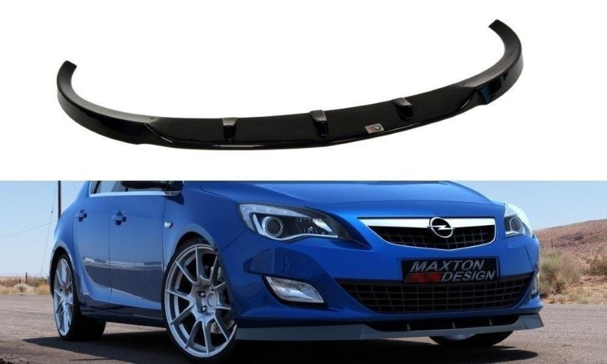 Voorspoiler Opel Astra J Maxton Design glans zwart