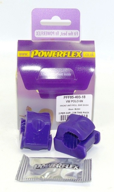 VW POLO MODELS Front Anti Roll Bar Bush 18mm - PowerFlex