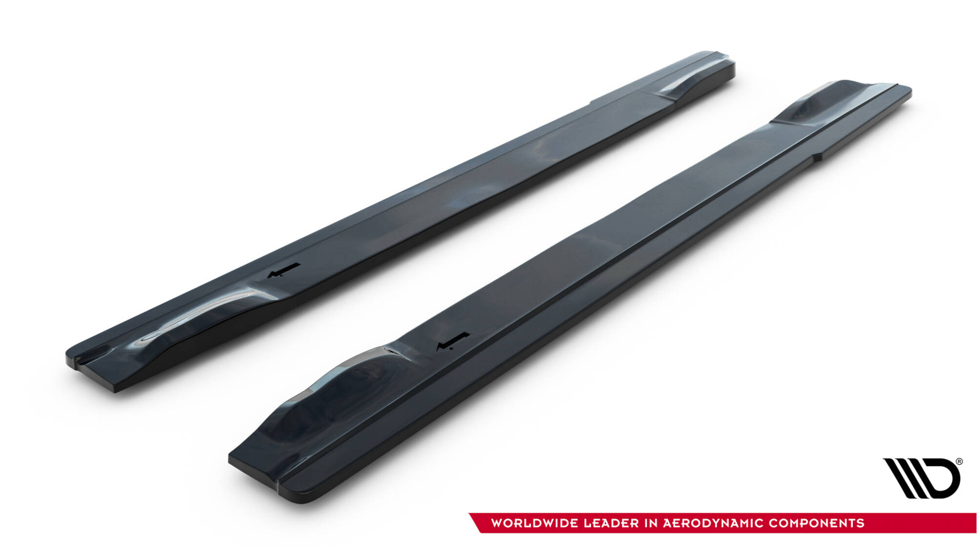 Zijskirts V.1 Subaru Impreza WRX STI MK3 Facelift Maxton Glanzend zwart