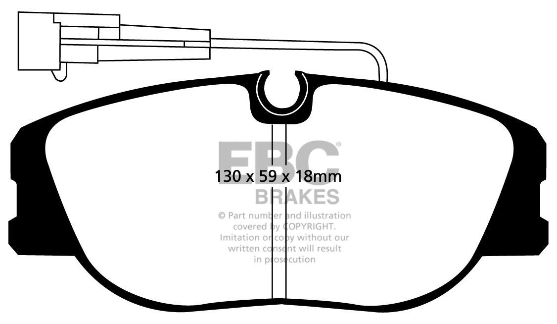 EBC Brakes LANCIA Dedra 2.0 Turbo Integrale 91-94 Remblokken voo