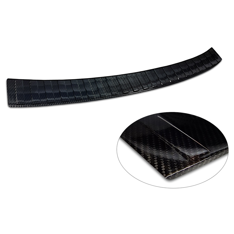 Echt 3D Carbon Achterbumperprotector  Skoda Karoq Facelift 2022- incl. Sportline 'Ribs'