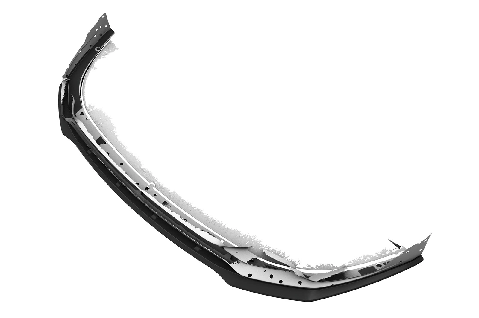 Voorspoiler Kia Optima (JF) GT/GT-Line glans zwart – 08/2018–