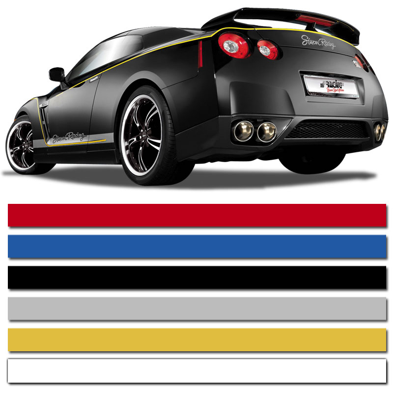 Universele zelfklevende striping AutoStripe Cool200 - Wit - 6 mm x 975 cm