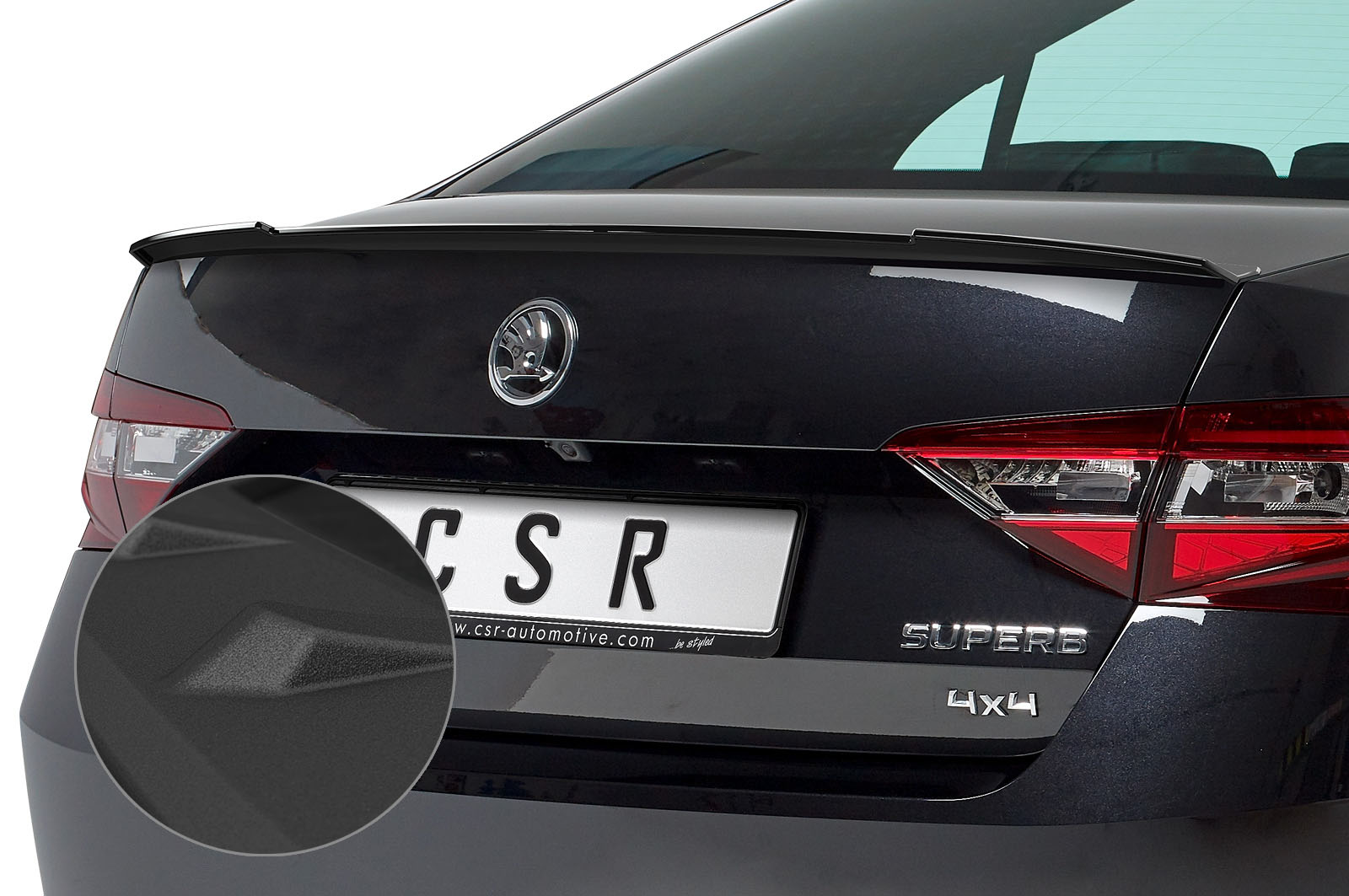 Achterspoiler Skoda Superb III (Typ 3V) Glans Zwart – CSR Automotive – vanaf 03/2015