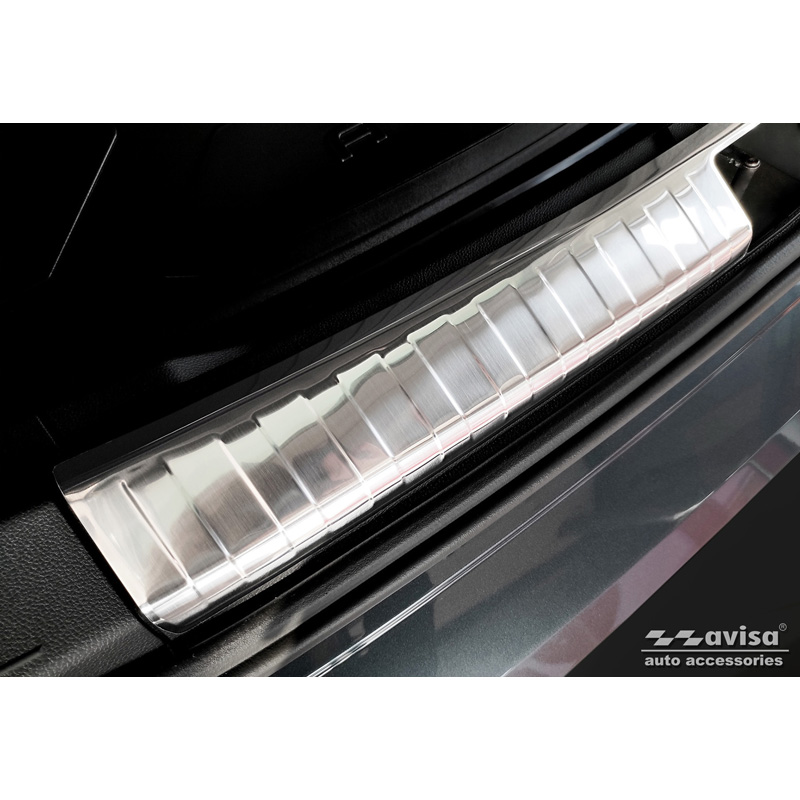 RVS Binnenste Achterbumperprotector  Seat Ateca 2016-2020 & FL 2020- incl. Cupra Ateca 2018- 'Ribs'
