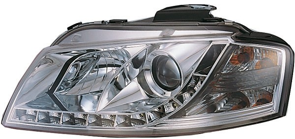 Koplampen Audi A3 8P 03-08 Echte DRL LED