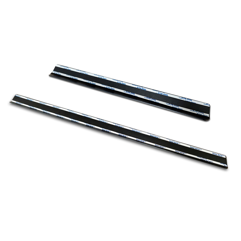Aluminium bovenste Instaplijsten 'Riffled Plate'  Ford Transit Custom (V710) & Tourneo Custom (V710) 2023- - 2-delig - Zwart