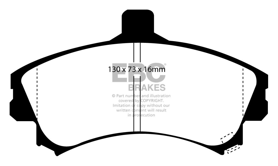 EBC Brakes VOLVO V40 1.9 TD 96-98 Remblokken voorzijde greenstuf