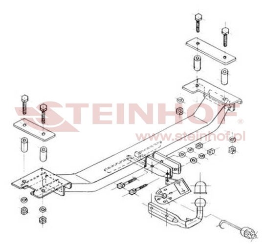 Trekhaak Seat Cordoba 4D 1993-01/1996