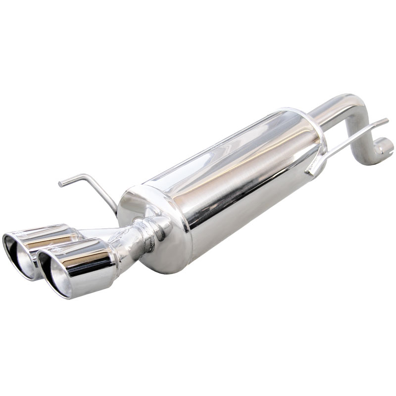 100% RVS Sportuitlaat  Fiat Grande Punto 1.4 T-Jet (155pk) 2007- 2x76mm X-Race (Ø55mm)