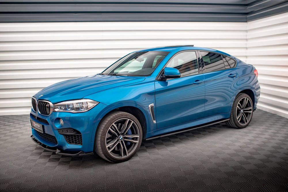 Zijskirts BMW X6M F86 Maxton Glans Zwart