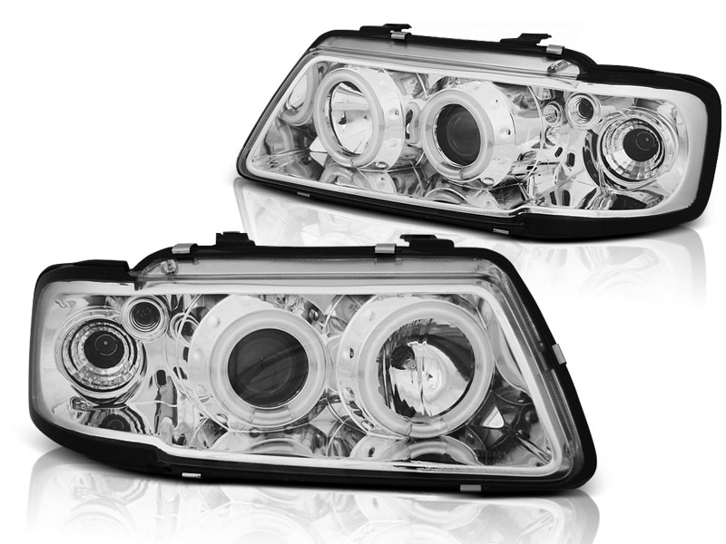 Koplampen Audi A3 8L 96-00 CCFL Chroom