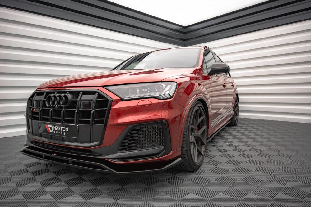 Zijskirts Audi SQ7 / Q7 S-Line MK.2 FL Maxton Glans Zwart