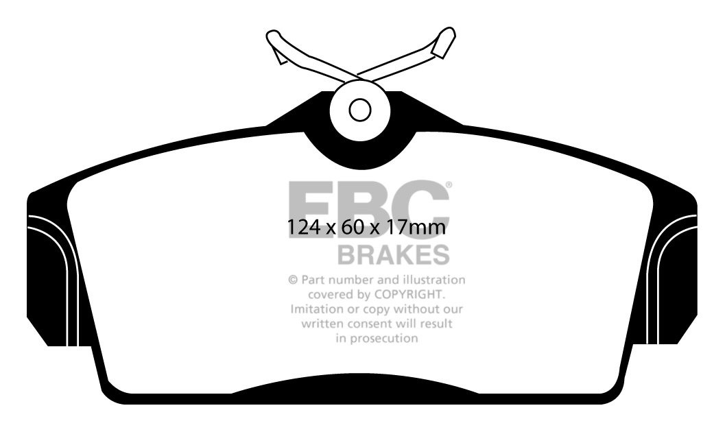 EBC Brakes NISSAN Primera 1.6 (P11) 98-2002 Remblokken voorzijde
