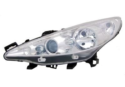 koplamp, H7+H7+H1, elektr verstelb, incl stelmotortje, met draai