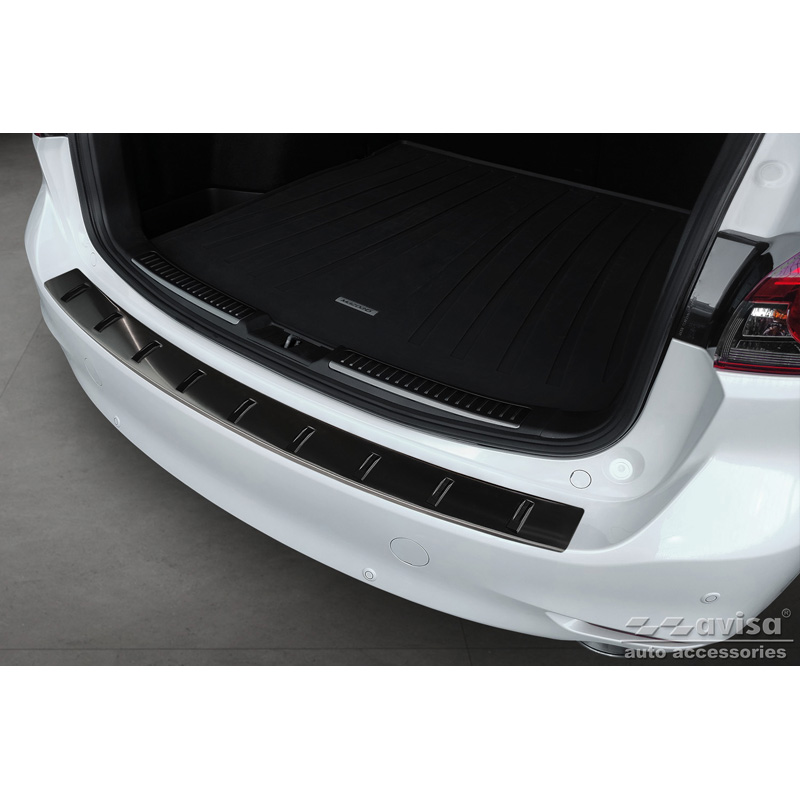 Zwart RVS Achterbumperprotector  Mazda 6 III (GJ) Combi 2012- 'STRONG EDITION'