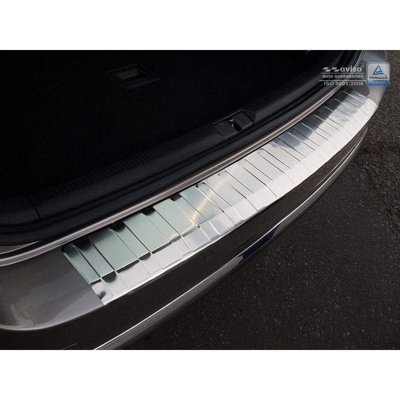RVS Achterbumperprotector  Volkswagen Passat B7 Variant 2010-2014 'Ribs'