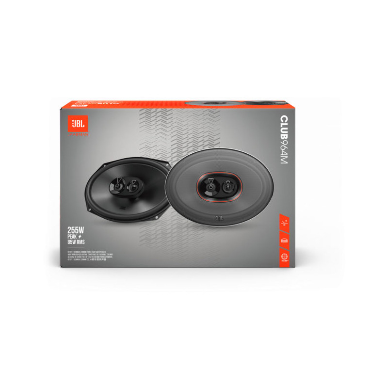 JBL Club 964M 6'' x 9'' (15,3 x 23cm) 3-Weg Speakerset 255W/85W RMS