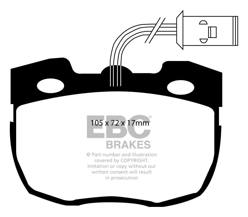 EBC Brakes LAND ROVER Discovery 3.5 89-93 Remblokken voorzijde