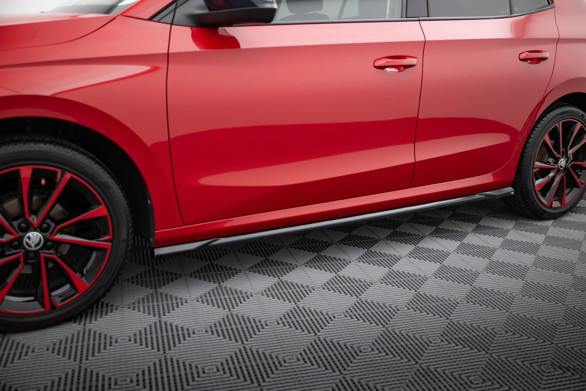 Bodykit Skoda Fabia MK4 Maxton Glanzend zwart