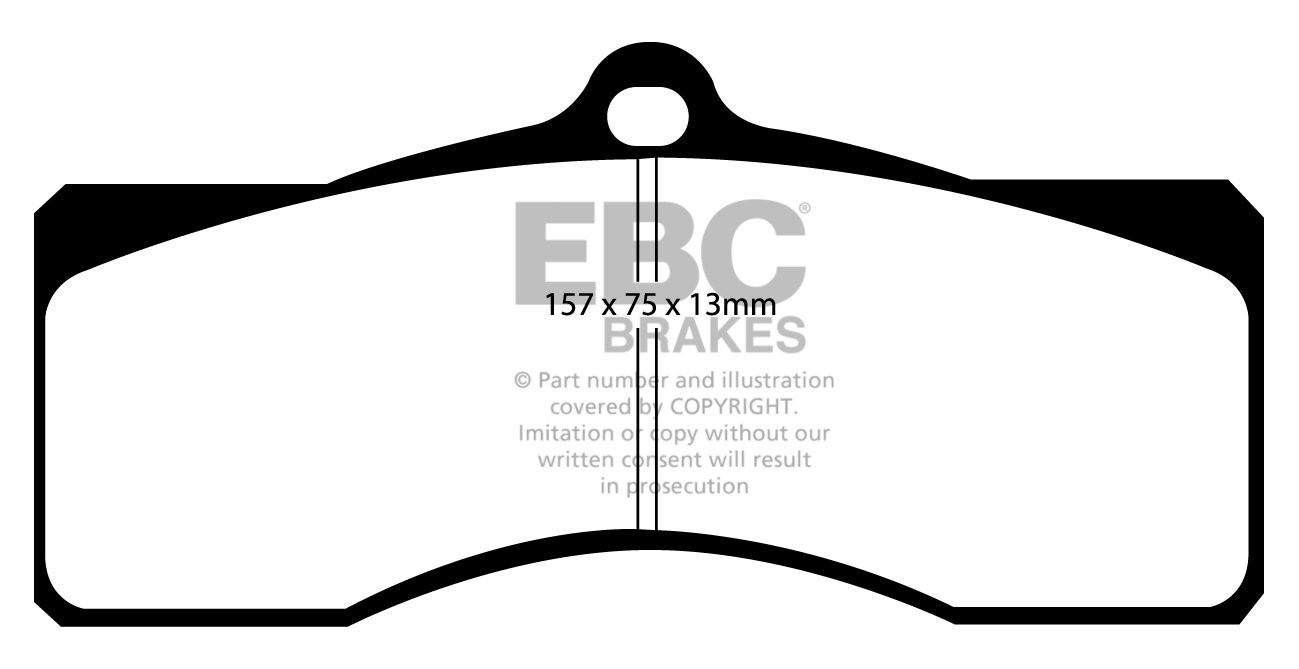 EBC Brakes CHEVROLET Camaro 7.0 1969 Remblokken achterzijde yell