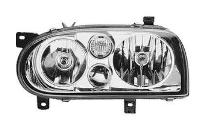 koplamp, Hella, H7+H1, elektr verstelb, links VW Golf 3, 1991-19