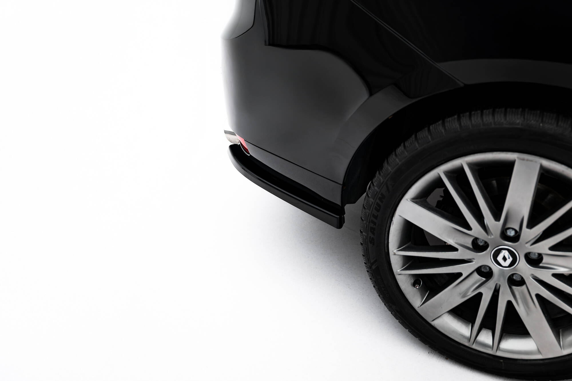Achterzij Spoilers Renault Laguna Hatchback GT MK3 Maxton Glanzend zwart