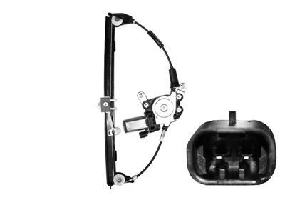 raammechanisme, incl motor, voor, rechts Fiat Palio, 1997-2002