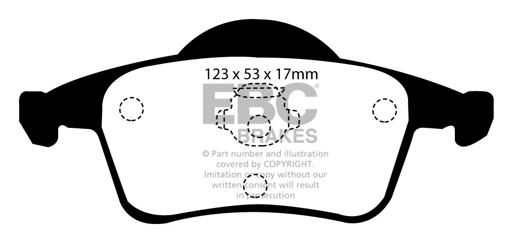 EBC Brakes VOLVO XC70 2.4 TD 2002-2007 Remblokken achterzijde gr