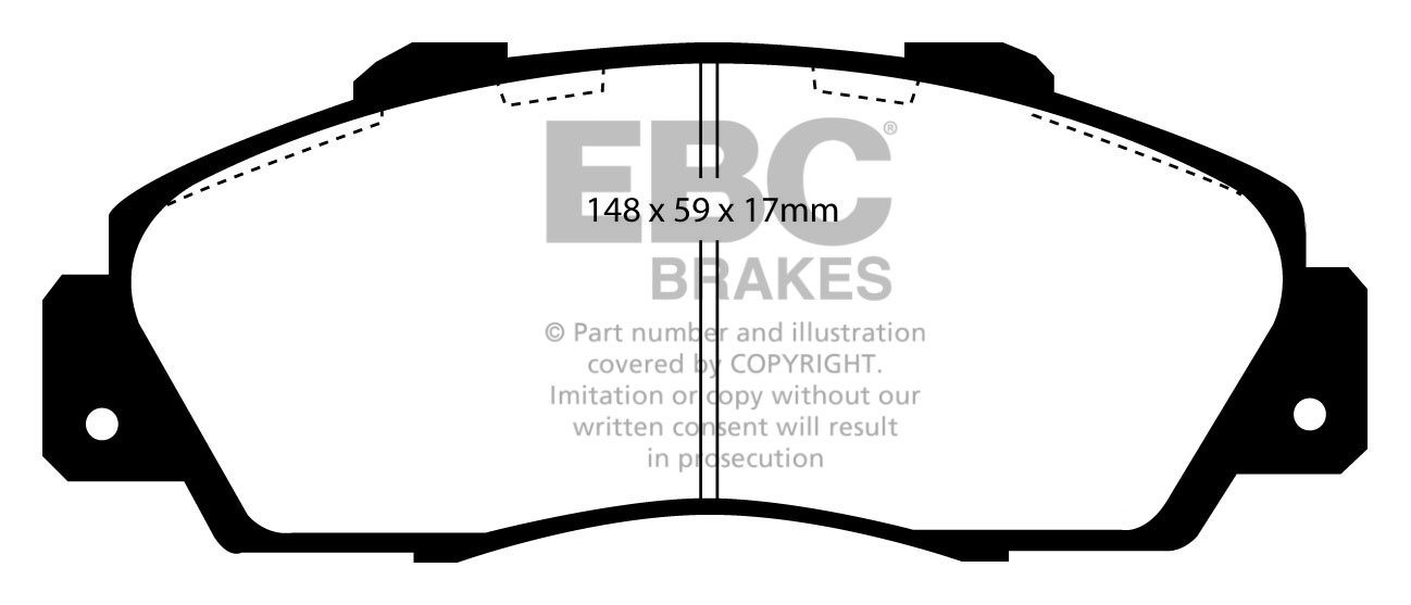 EBC Brakes HONDA Accord 1.8 (CE7) Auto 96-98 Remblokken voorzijd