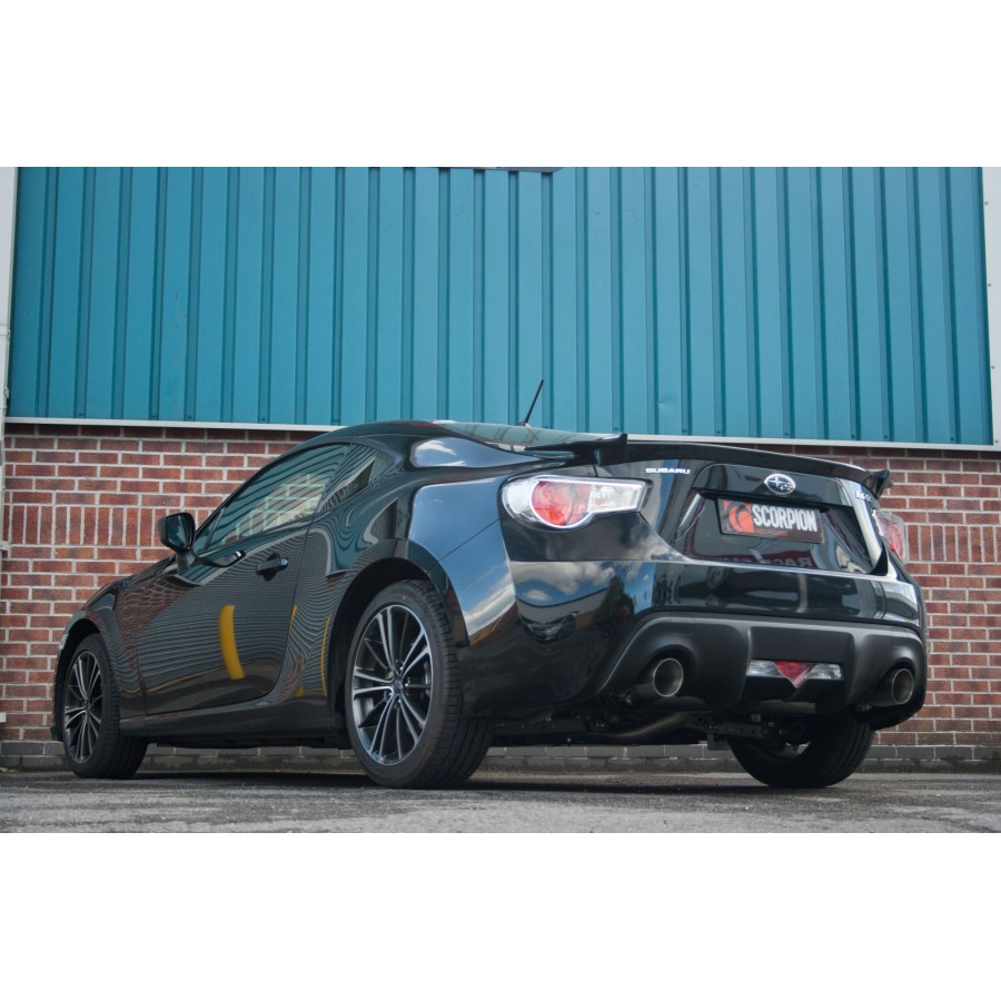 Subaru BRZ ZD8 Non-resonated cat-back system Scorpion