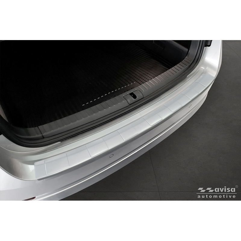 Avisa RVS gepoedercoate Achterbumperprotector  Skoda Octavia IV 2019-2024 & FL 2024- 'Soft Silver'
