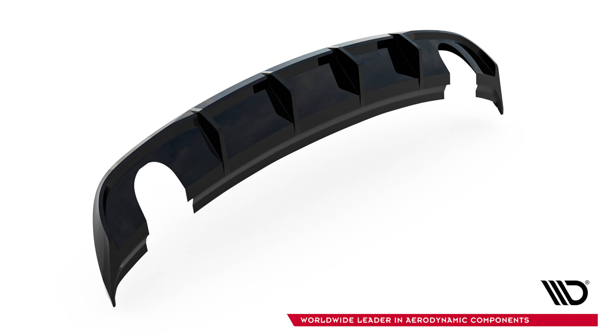 Achter Diffuser Audi A3 Sedan 8V Facelift Maxton Glanzend zwart