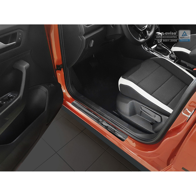 Zwart RVS Instaplijsten  Volkswagen T-Roc 2017-2022 & Facelift 2022 - 'Sportline' - 4-delig