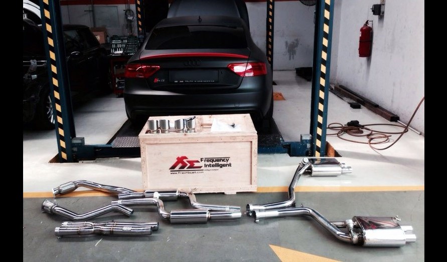 FI Exhaust Cat-Back Systeem Audi S4 8K B8 3.0TFSi Valvetronic