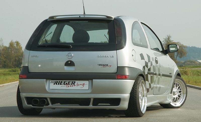 Achterbumper Diffusor  Opel Corsa C -05.03 Rieger