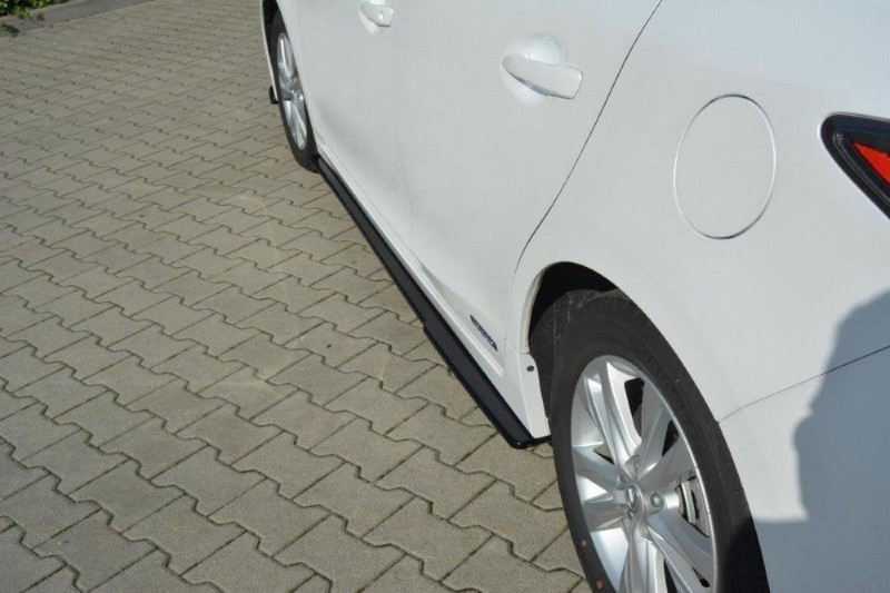 Zijskirts Diffusers Lexus CT Mk1 Facelift Glanzend Zwart