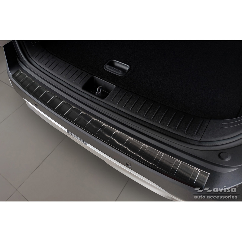 Zwart RVS Achterbumperprotector  Kia Sportage V 2021- 'Ribs'