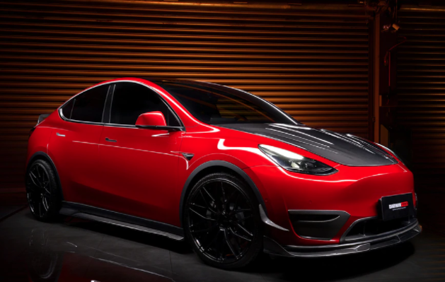 Tesla Model Y IMP Style Carbon Fiber DRL Cover 2020-2022
