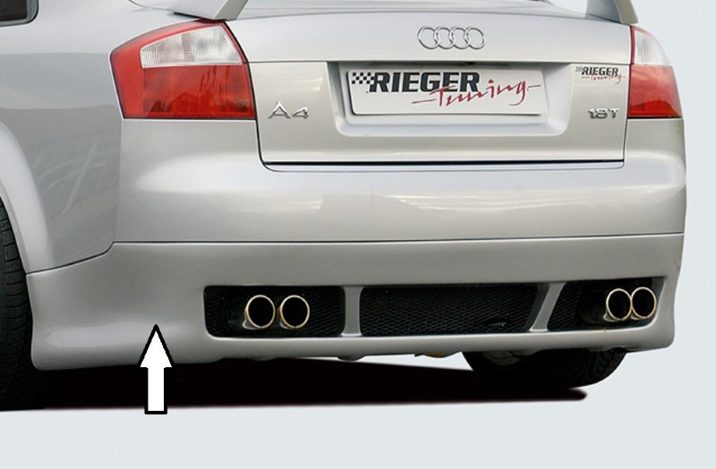 Achterbumper Diffusor met aanhanger koppeling Audi A4 8E Sedan Rieger