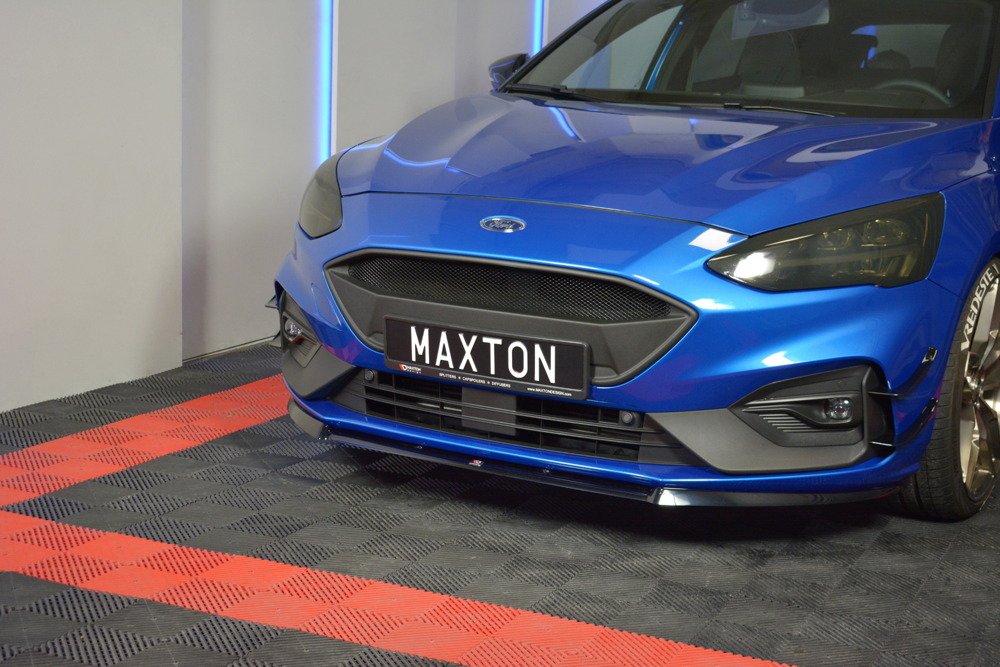 Voorspoiler Ford Focus MK4 ST-LINE 2018-.. Gloss Black V2