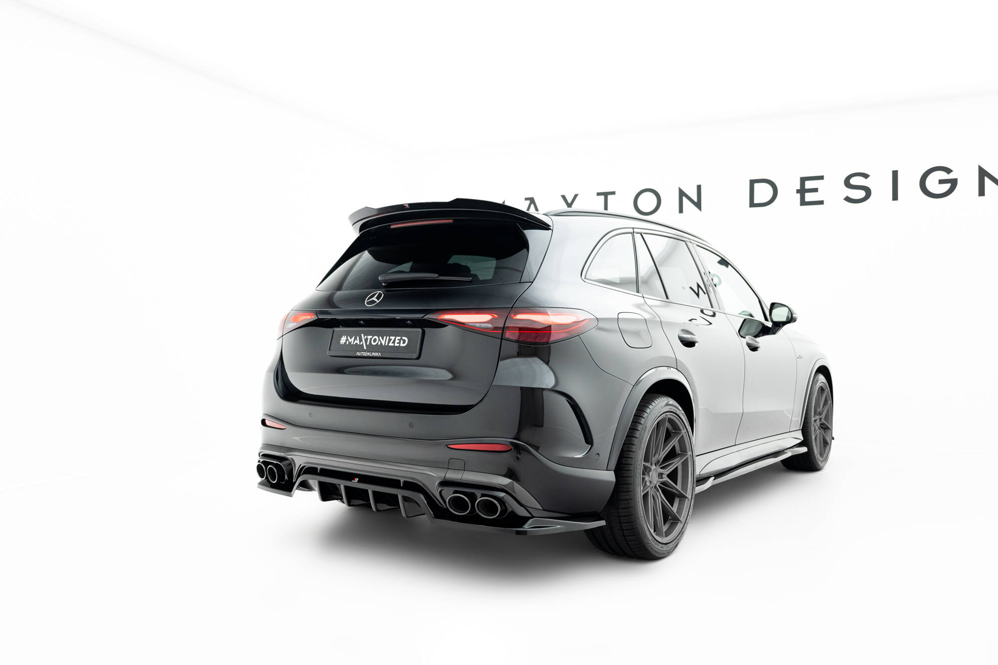 Achter Diffuser Mercedes-AMG GLC 43 X254 Maxton Glanzend zwart